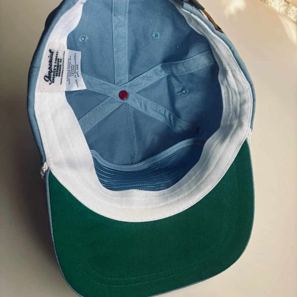 Imperial Nautical Sailor Pastel Braided Baby Blue Cotton Hat One Size